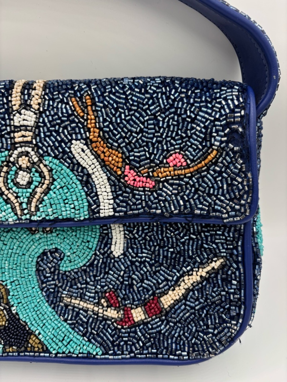 STAUD Beaded Swimmer TOMMY Shoulder Bag in Multicolor - Picture 3 of 15
